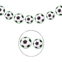 Guirnalda balones de fútbol de 3 m