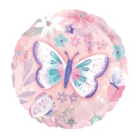 Globo redondo de Butterfly Shimmer de 43 cm - Anagram
