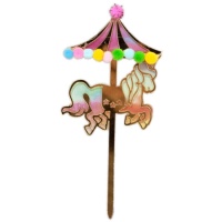 Topper para tarta de Carousel