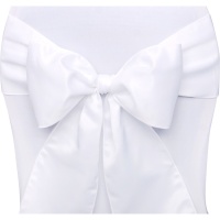 Lazo de satén para silla de 2,75 x 0,15 cm - PartyDeco - 10 unidades