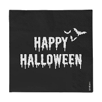 Servilletas de Happy Halloween de 16,5 x 16,5 cm - 20 unidades