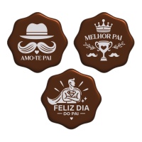 Figuras de chocolate negro de Día del Padre Portugal - 54 unidades