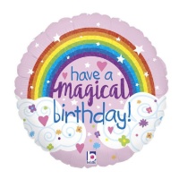 Globo de Have a Magical Birthday con glitter de 46 cm - Grabo