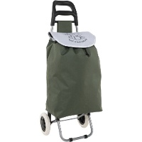 Carrito de la compra de 33 L plegable compacto bicolor