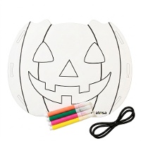 Cesta para colorear de calabaza de 20 x 15 cm