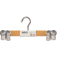 Perchas de madera con pinza falda - 2 unidades