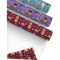 Papel de regalo de Reyes Magos surtido de 2 x 0,70 m - 1 unidad