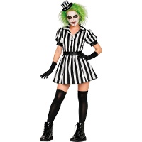 Disfraz de Beetlejuice vestido para mujer