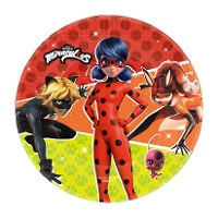 Platos de Ladybug de 23 cm - 8 unidades