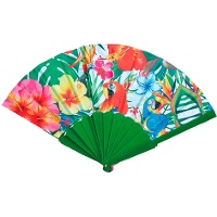 Abanico con diseño hawaiano