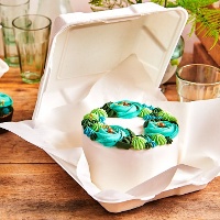 Caja de 15 x 15 cm para tarta Bento - 10 unidades