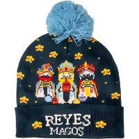 Gorro de Reyes Magos con pompón