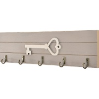 Cuelga llaves rectangular con llave decorativa - Dcasa