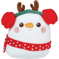 Peluche de muñeco de nieve de 22 x 22 cm