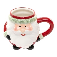 Taza de Papá Noel de 15,5 x 10,2 x 10,4 cm