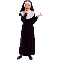 Disfraz de monja religiosa para niña