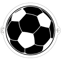 Stencil de Fútbol de 25 cm - Decora
