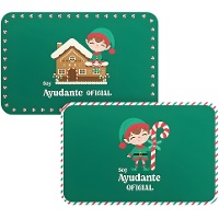 Mantel individual de Elfo ayudante de Santa de 43 x 28 cm surtidos - 1 unidad
