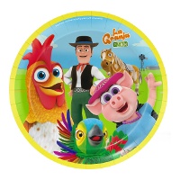 Platos de La Granja de Zenon de 18 cm - 8 unidades