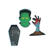 Cortadores de terror Halloween - PME - 3 unidades