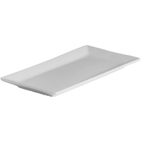 Fuente de 30,5 x 15,3 cm rectangular de porcelana - Vessia - 4 unidades