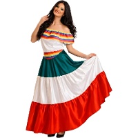 Disfraz de mariachi blanco para mujer