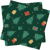 Servilletas de 16,5 x 16,5 cm de abeto navideño - 20 unidades