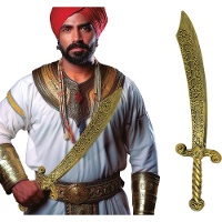 Espada árabe dorada de 55 cm