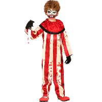 Disfraz de payaso sangriento para niño