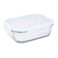 Tupper de 2,26 L de borosilicato rectangular