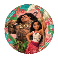 Platos de Vaiana de 20 cm - 8 unidades