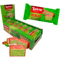 Barquillo Look Me de pistacho de 38 gr - 24 unidades