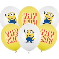 Globos de látex de Minions divertidos de 30 cm - 6 unidades