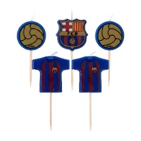 Velas del FC Barcelona logo - 5 unidades