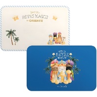 Mantel individual de Reyes Mago de 43 x 28 cm surtidos - 1 unidad