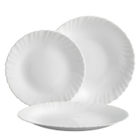 Vajilla redonda clásica - 12 piezas