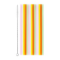 Pajitas de 20 cm de plástico reutilizables - 30 unidades