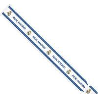 Banda de Real Madrid con escudos continuos y franjas azules