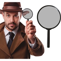 Lupa de detective de 16 cm