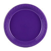 Platos de 17 cm de plástico de colores - 20 unidades