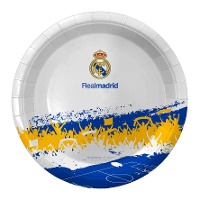 Plato de Real Madrid aficion de 23 cm - 8 unidades