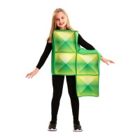 Disfraz de Tetris verde infantil