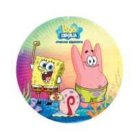 Platos de Bob Esponja de 18 cm - 8 unidades