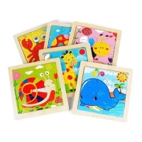 Puzzle de madera infantil surtido - 1 unidad