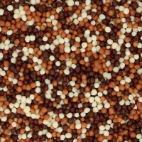 Perlas crujientes mini de tres chocolates de 175 gr - FunCakes
