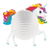 Farol decorativo de unicornio de 25 cm - 1 unidad