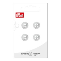 Botones grises degradados con 4 ojetes de 1,2 cm - Prym - 4 unidades