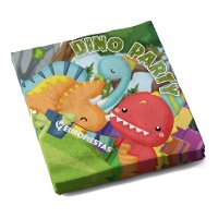Servilletas de colección Dino Party de 16,5 x 16,5 cm - 12 unidades