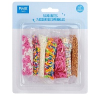 Kit de sprinkles favoritos 7 surtidos - PME - 42 gr