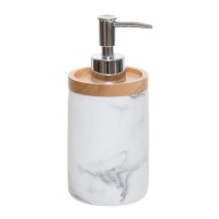 Dispensador de jabón efecto mármol de 18 cm